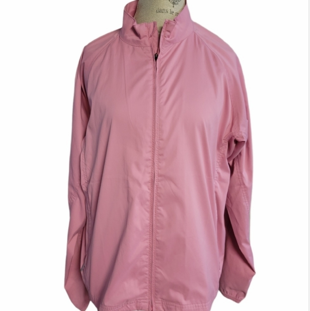 Adidas Clima Proof Pink Windbreaker Jacket Size Large